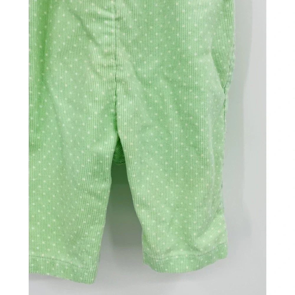 Vintage Healthtex Polka Dot Corduroy Overalls Size 3 Months Ruffles
